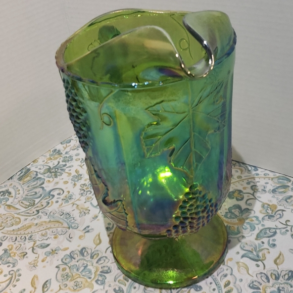 Indiana Carnival Glass Vintage Pitcher EUC - Picture 5 of 8